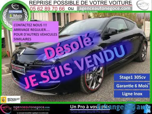 RENAULT Megane Coupe 2.0T RS Stage1 305 cv