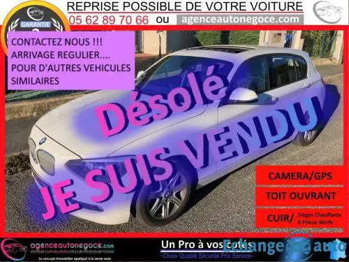 BMW Serie 1 120d 184ch UrbanLife 5p GPS CUIR TOE