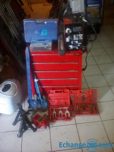 Lot outillage mig servante fontaine lavage