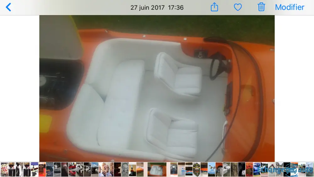 Tullio abatte 6 mètres v8 OMC 250 cv 6 places