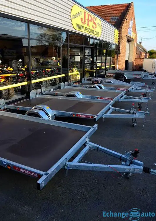 Remorque plateau quad moto spyder permis b