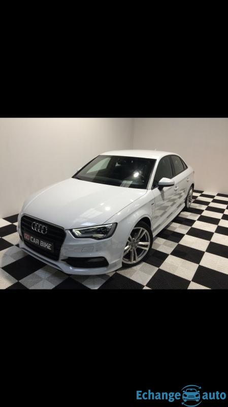 Audi A3 limousine 2L blanche 150ch  s Line