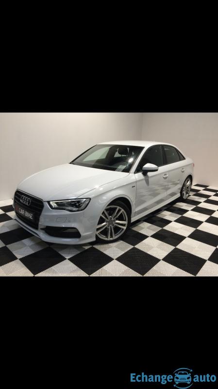 Audi A3 limousine 2L blanche 150ch  s Line