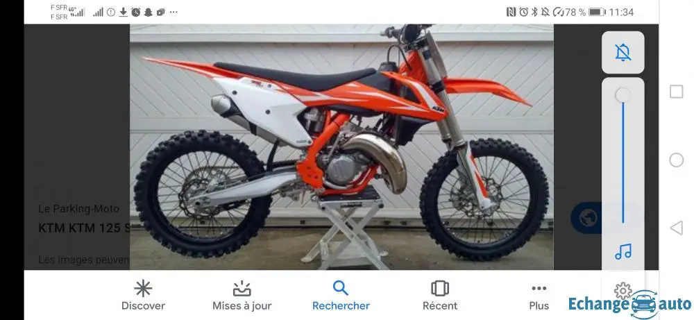 Ktm 125sx parfait état. Comme neuf