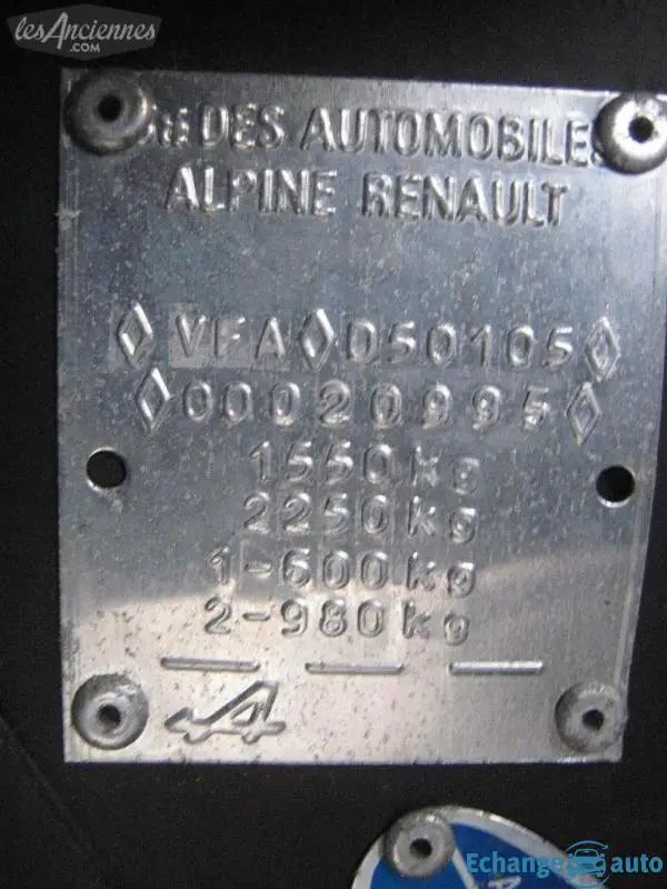 ALPINE EUROPA CUP V6 Turbo seul 69 au monde