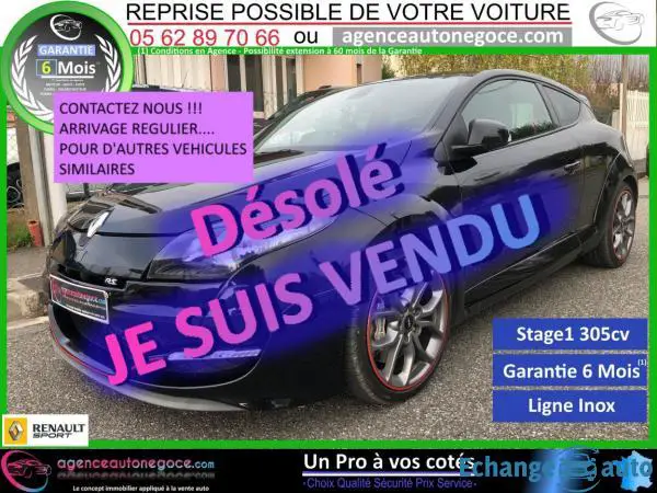 RENAULT Megane Coupe 2.0T RS Stage1 305 cv