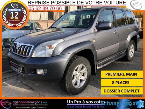 TOYOTA Land Cruiser 165 D-4D VX 8 SIEGES 1ère MAIN