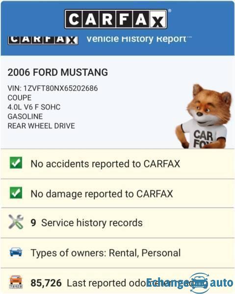 Ford Mustang 2006 prix tout compris