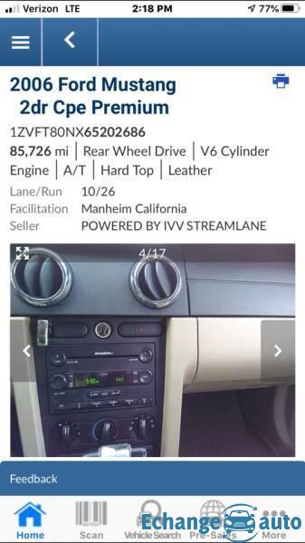 Ford Mustang 2006 prix tout compris