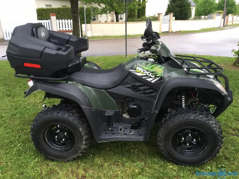quad kymco mxu 500 green line