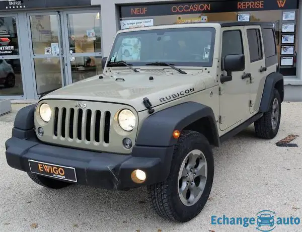 Jeep Wrangler V6 PENTASTAR 284 CH UNLIMITED 4X4 ROCK TRACK BVA RUBICON BIOETHANOL ATTELAGE