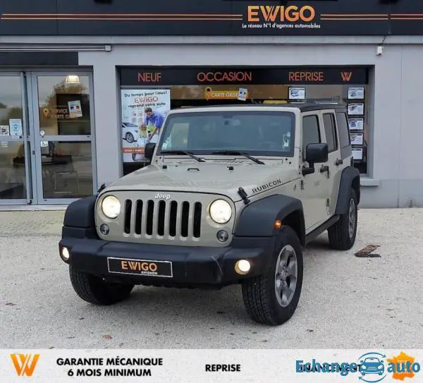 Jeep Wrangler V6 PENTASTAR 284 CH UNLIMITED 4X4 ROCK TRACK BVA RUBICON BIOETHANOL ATTELAGE