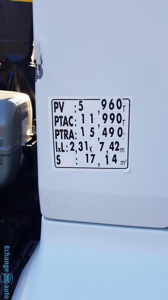 Renault Midlum plateau grue