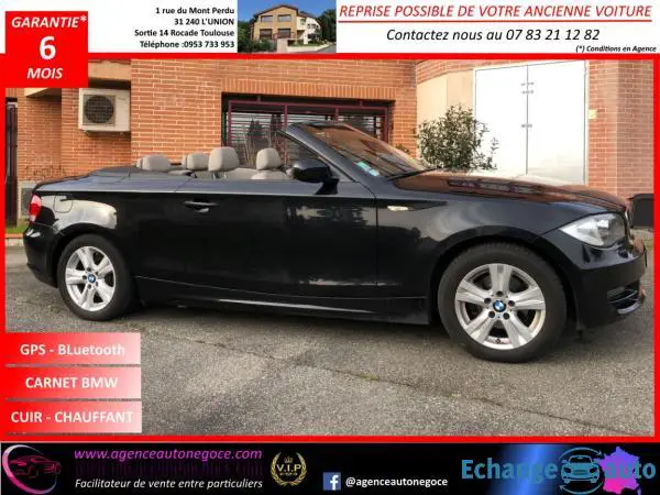 BMW SERIE 1 CABRIOLET E88 118d 143 ch Luxe Carnet