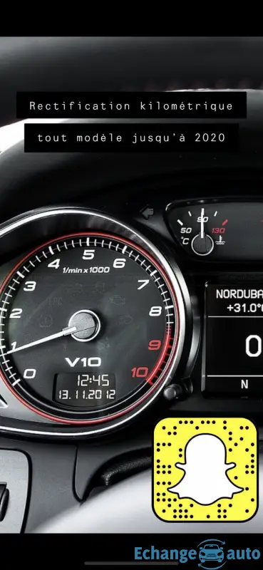 Correction / rectification compteur kilométrique