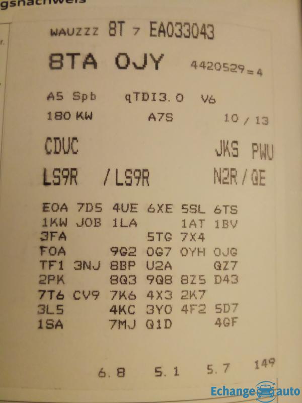 Audi a5 sportback 3l tdi V6 245ch pack sline