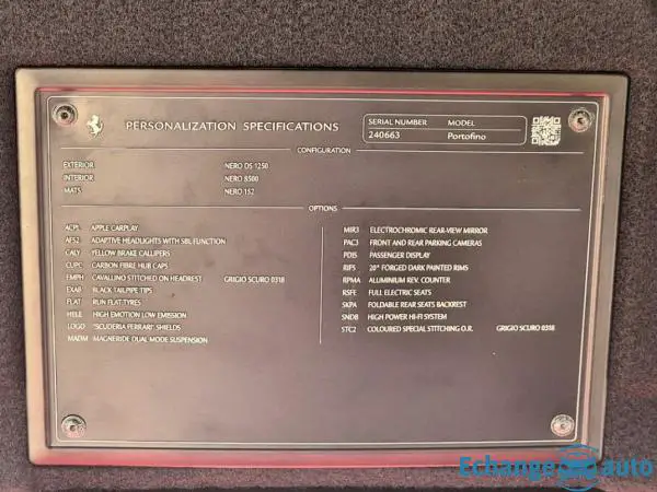 FERRARI PORTOFINO Portofino 4.0 V8 600 ch 