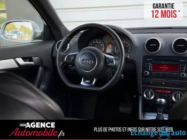 Audi A3 Phase 2 Sportback 1.4TFSi S-Tronic 125 Ch BOITE AUTO S LINE / GARANTIE 12 MOIS