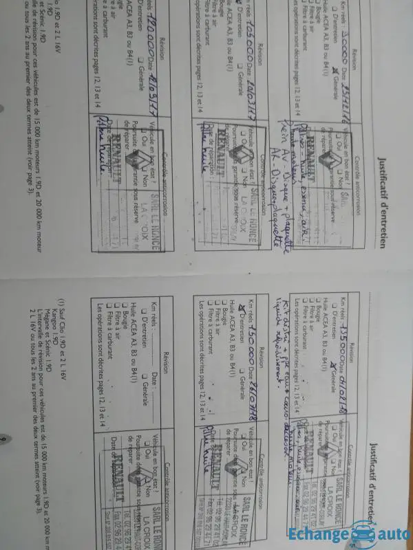 Échange Mégane 2 1.6 /16v